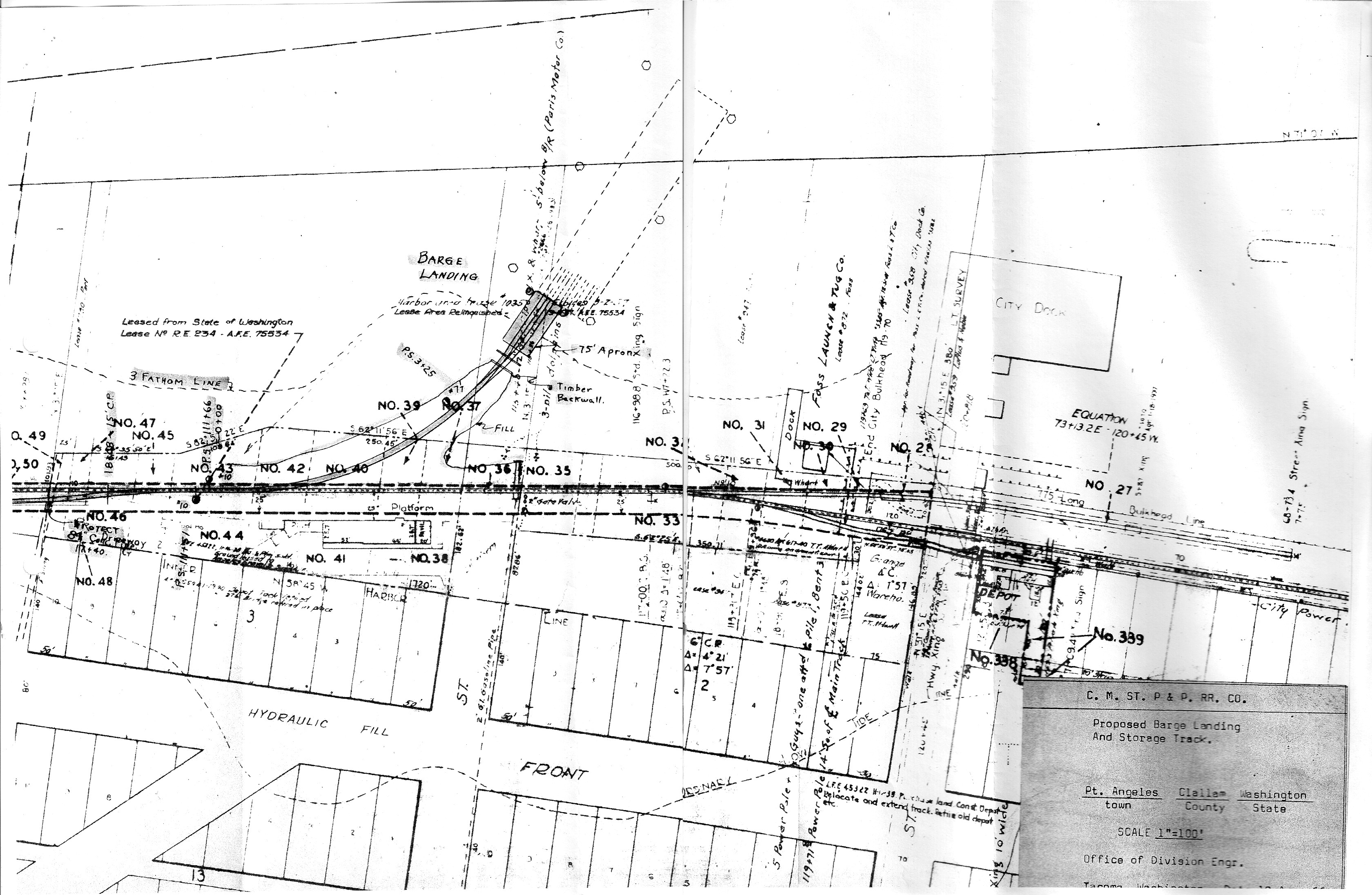 PDF on CD RailfanDepot Milwaukee Road Track Chart Coast Division 1942 