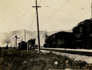 Test train at Cobden, August 24, 1916