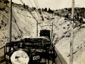 Test train at Garrison tunnel, October 23, 1916