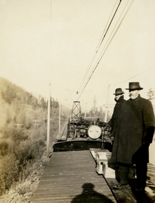 Test train near Thelma, October 24, 1916