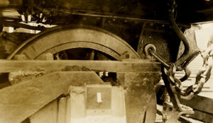 View of underside of frame, Loco 10050